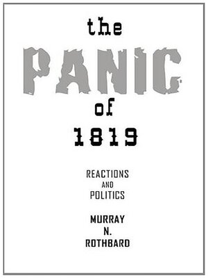 cover image of The Panic of 1819